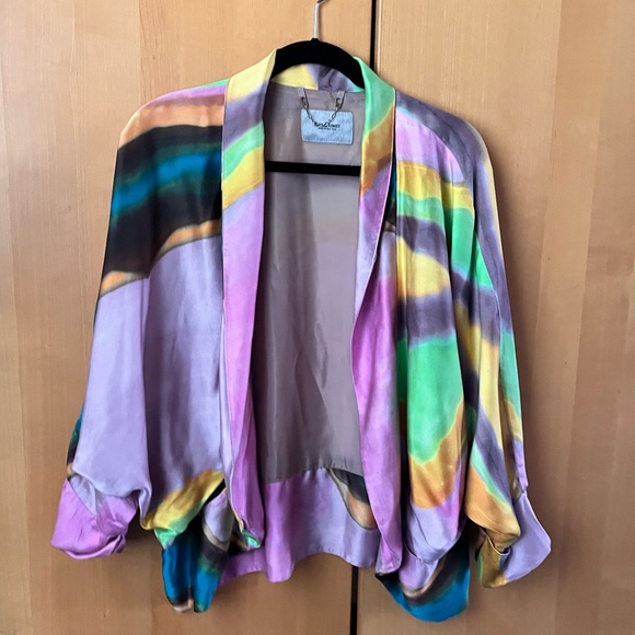 Rachel Comey Weir jacket, silk pink colors, Small - Picture 12 of 13